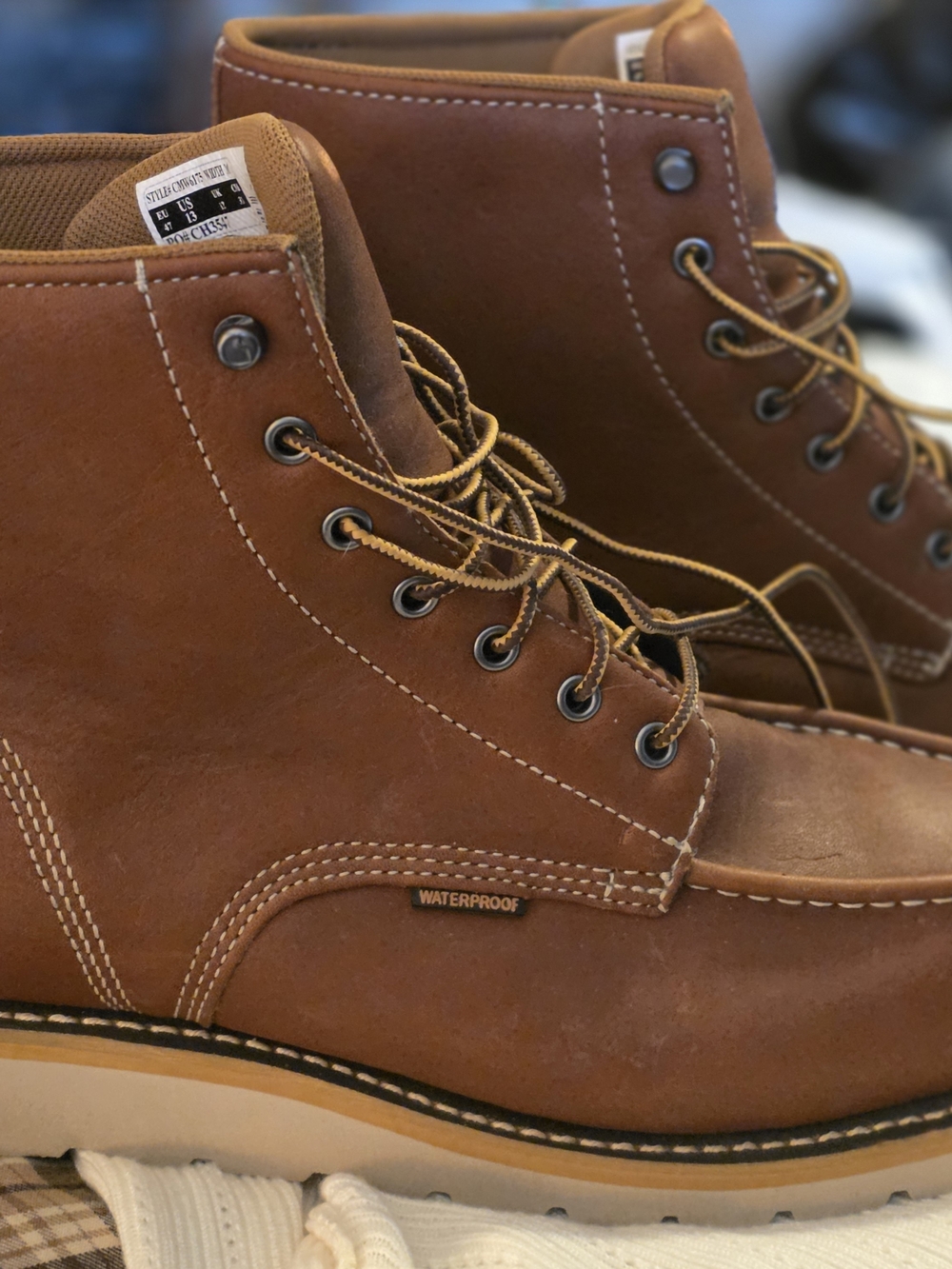 Carhartt Waterproof Brown Men's Work Boots 13
